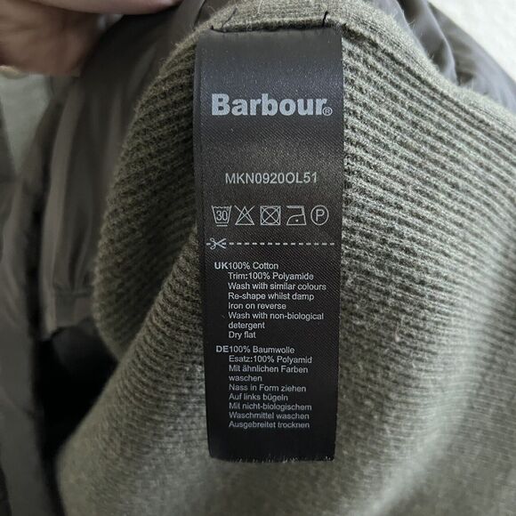 Barbour Weather Comfort Snap Vest Mens XL Olive Green - Picture 4 of 6